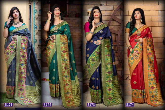 Kf Minakari 1 Festive Designer Fancy Wedding Wear Banarasi jacquard Saree Collection